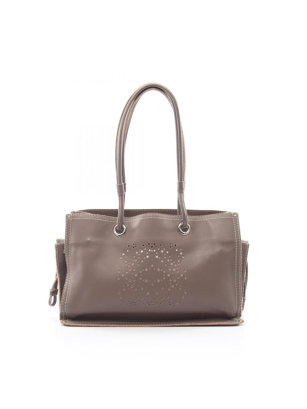 Loewe Anagram Punching Shoulder Tote #339254L77B